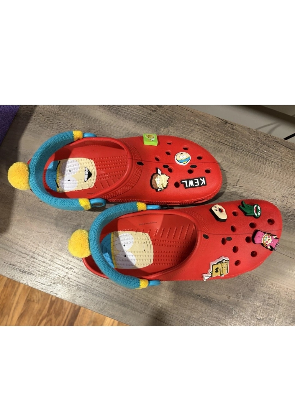 Crocs x South Park Cartman Classic Clog Slip On Red Comfort Unisex